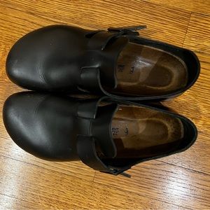 London BirkenstocksOiled Black Leather